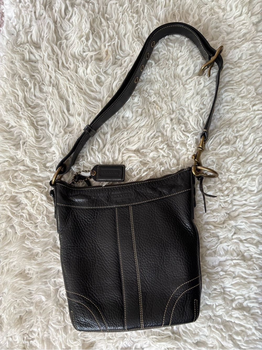 Vintage Coach 10398 Bleeker Leather Crossbody bag / Shoulder Bag Handbag